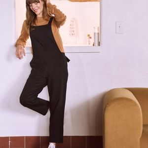 Perfectly Lightweight Throwback Overalls - Black